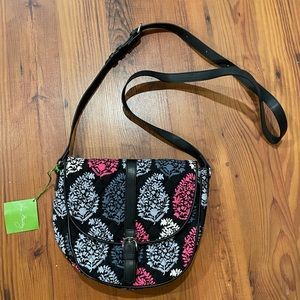 BRAND NEW WITH TAGS Vera Bradley Slim Saddle Bag in Northern Lights